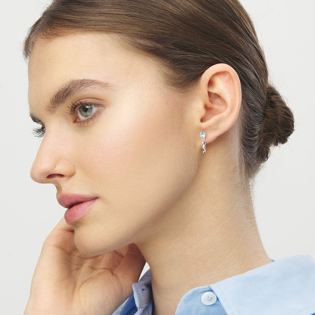 LULU Copenhagen Beach Life earring 1 pcs - Silver Plated Ear stud, 1 pcs Silver Plated