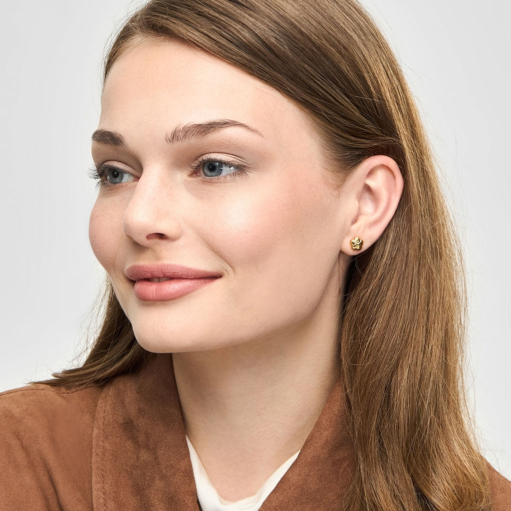 LULU Copenhagen Bloom earring 1 pcs Ear stud, 1 pcs Gold plated