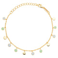 Boho Bracelet gold plated - Skyride Blue/Seasalt Green