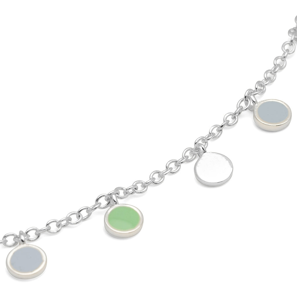 LULU Copenhagen Boho Bracelet silver plated Bracelets Skyride Blue/Seasalt Green