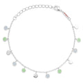 Boho Bracelet silver plated - Skyride Blue/Seasalt Green