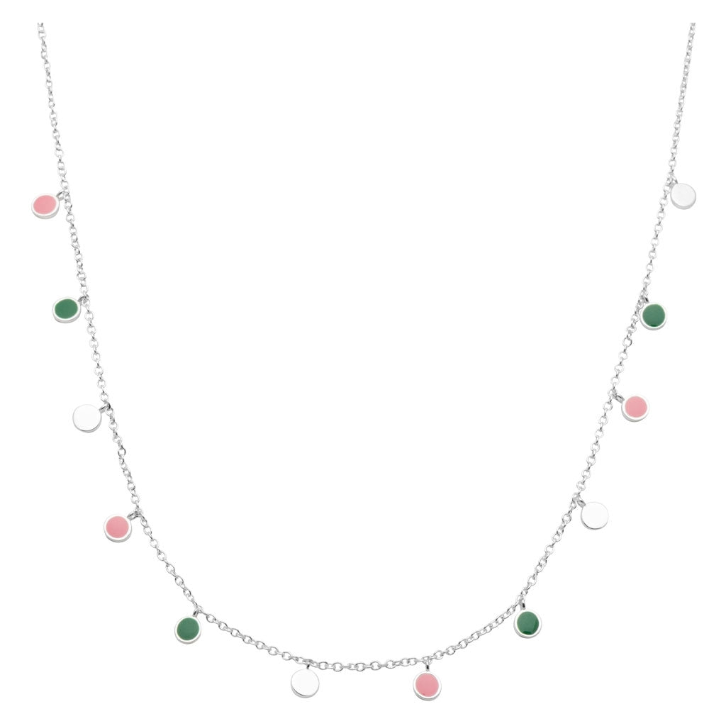 LULU Copenhagen Boho Necklace silver plated Necklaces Green