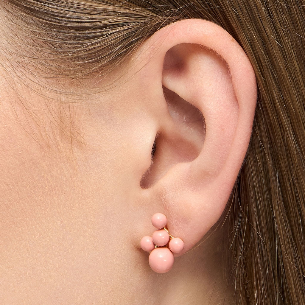 LULU Copenhagen Bouquet Cloud earring 1 pcs Ear stud, 1 pcs Burnt Coral