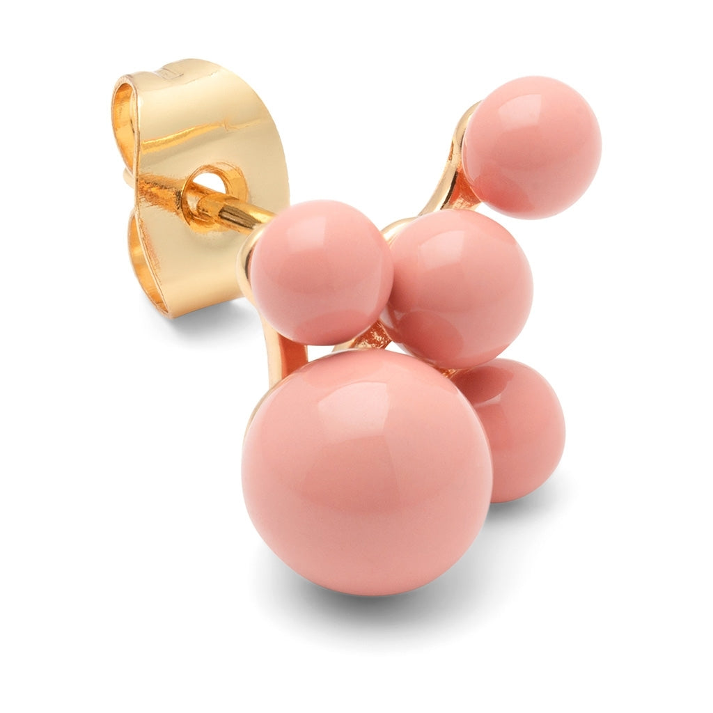 LULU Copenhagen Bouquet Cloud earring 1 pcs Ear stud, 1 pcs Burnt Coral