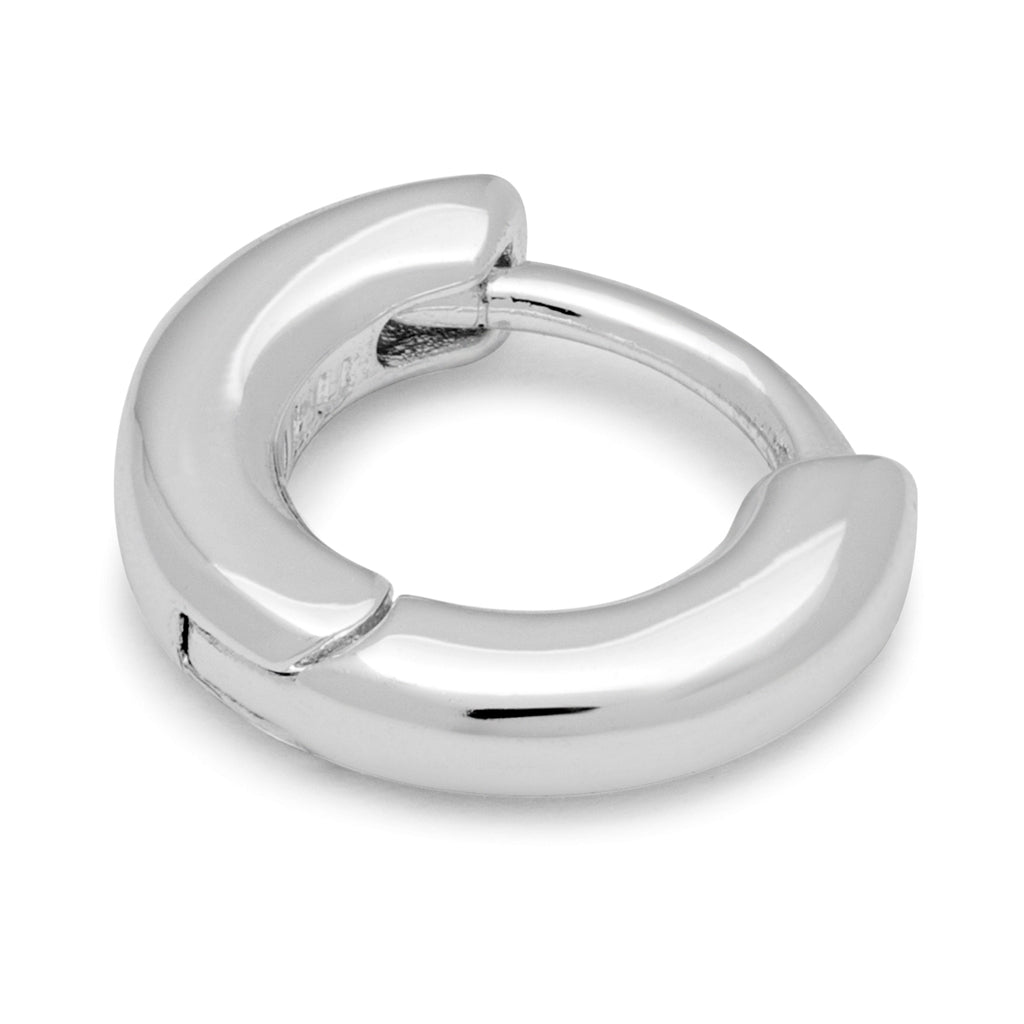 LULU Copenhagen Buckle Hoops Small pair Hoops Silver Plated