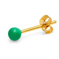 Color Ball earring 1 pcs - Light Green