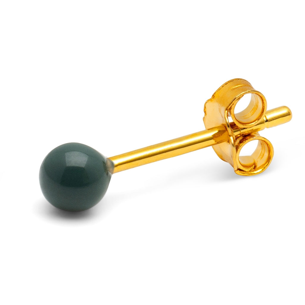 LULU Copenhagen Color Ball earring 1 pcs Ear stud, 1 pcs North Sea Green