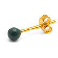 Color Ball earring 1 pcs - North Sea Green
