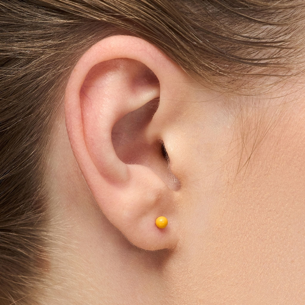 LULU Copenhagen Color Ball earring 1 pcs Ear stud, 1 pcs Sunflower