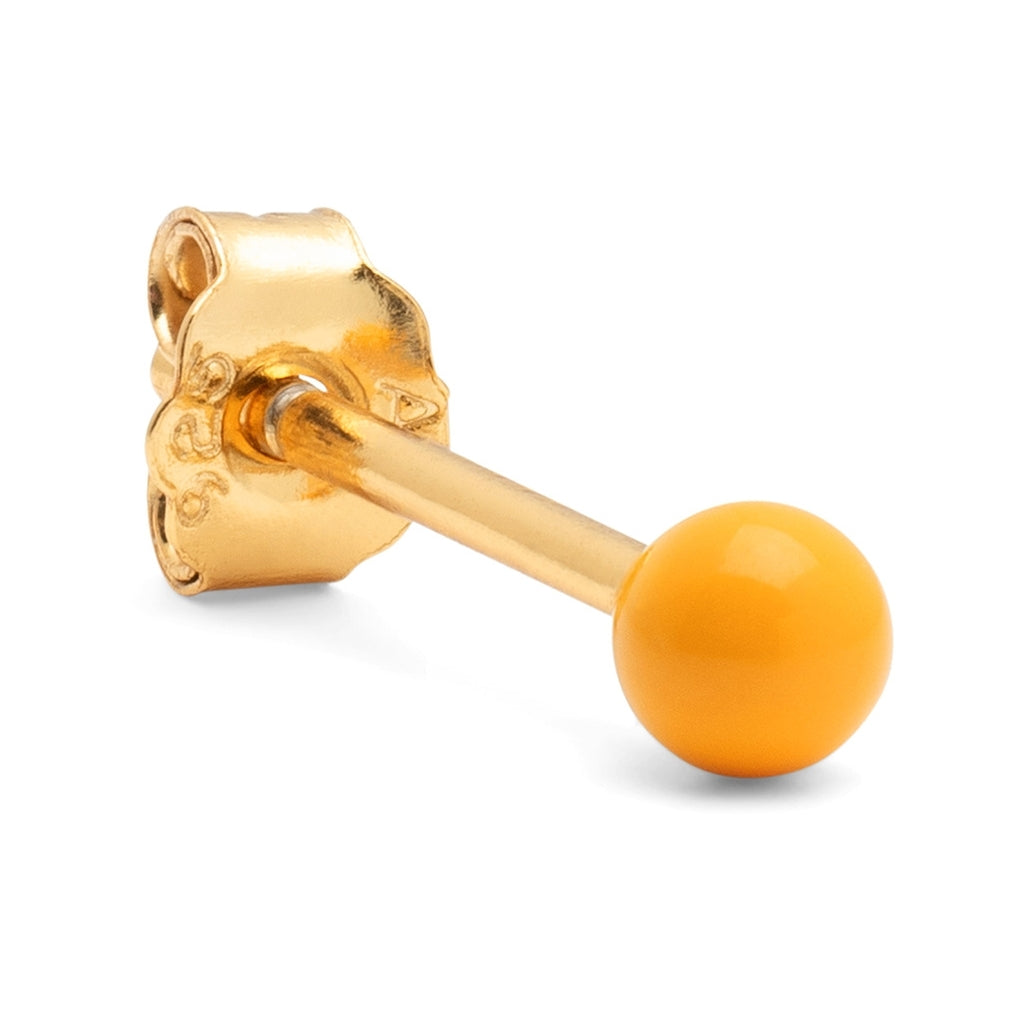LULU Copenhagen Color Ball earring 1 pcs Ear stud, 1 pcs Sunflower