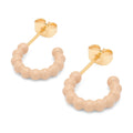 Color Ball Hoops - Small - Pair - Buttercream