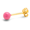 Color Ball Medium earring 1 pcs - Pink