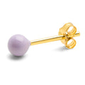 Color Ball Medium earring 1 pcs - Purple