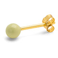 Color Ball Medium earring 1 pcs - Silk Light Green