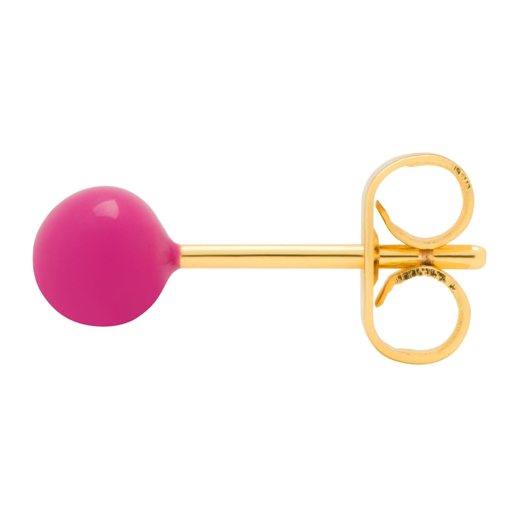 LULU Copenhagen Color Ball Medium earring 1 pcs Ear stud, 1 pcs Plum