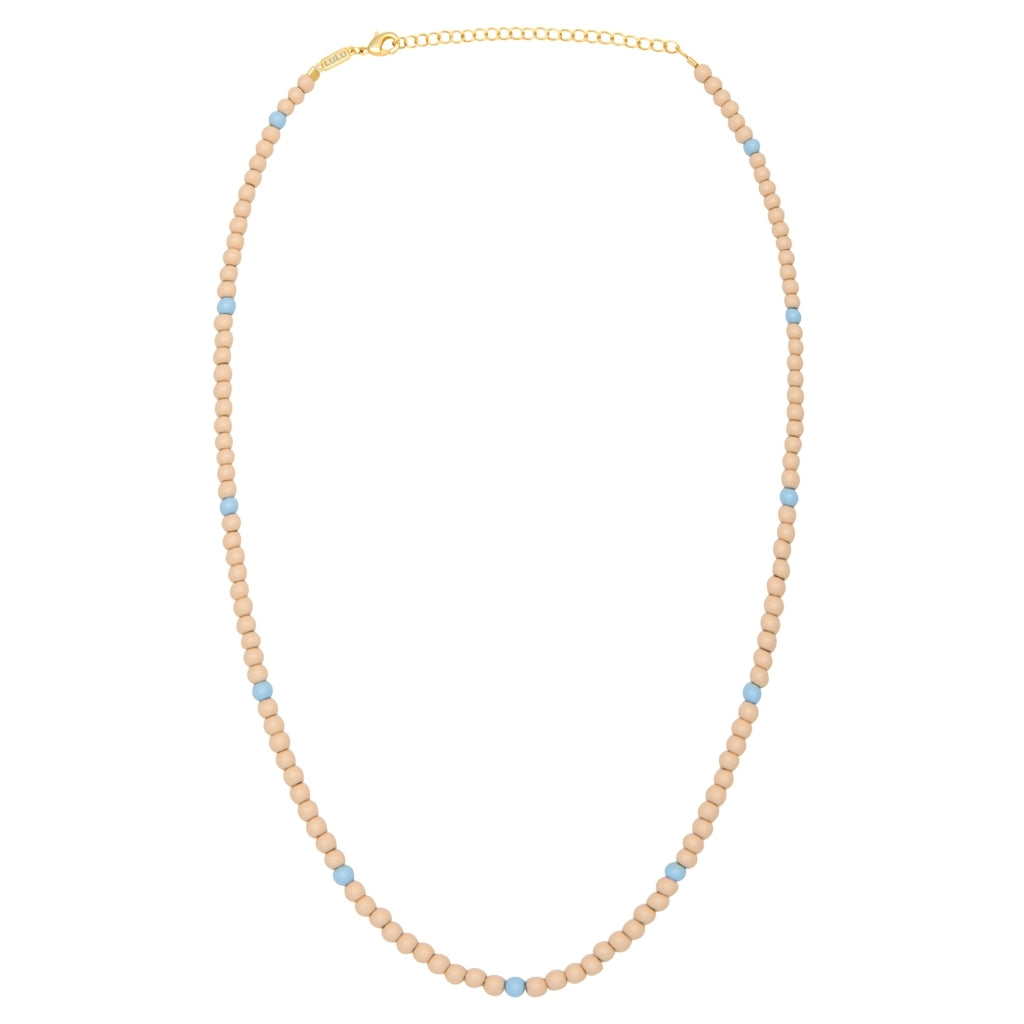 LULU Copenhagen Color Ball Necklace Necklaces Buttercream/Light Blue