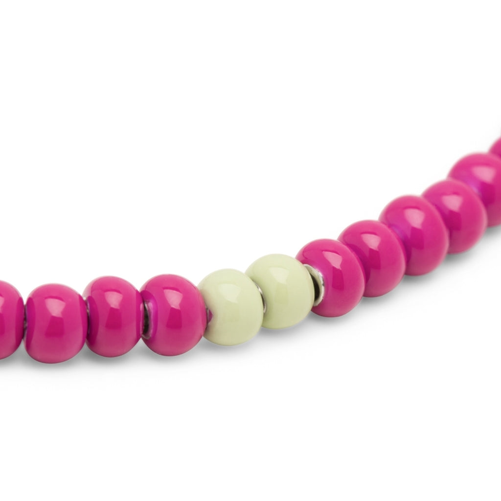 LULU Copenhagen Color Ball Necklace Necklaces Plum/Silk Light Green