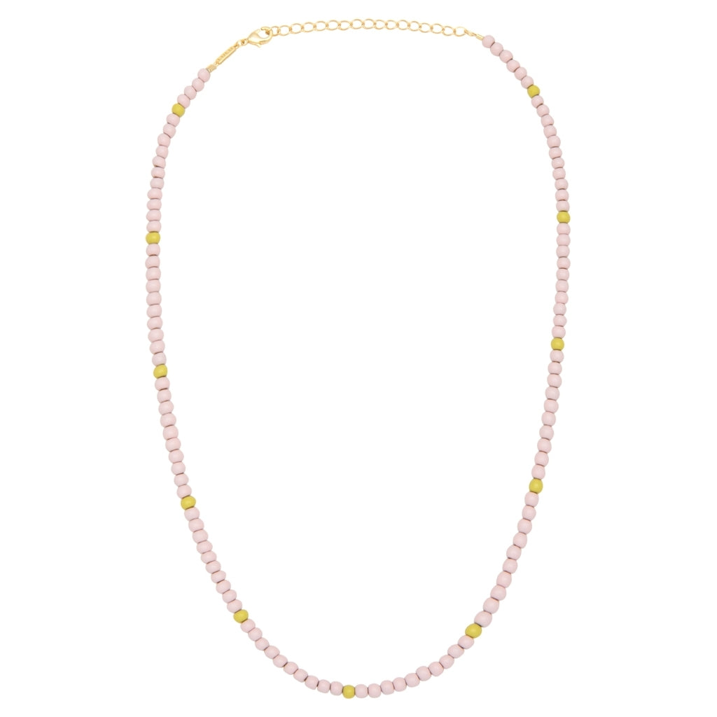 LULU Copenhagen Color Ball Necklace Necklaces Silke Light Pink/ Lime