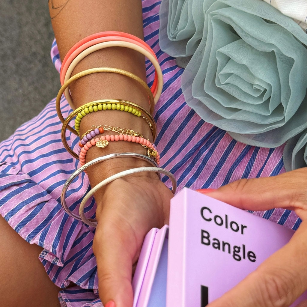 LULU Copenhagen Color Bangle Bracelets Buttercream