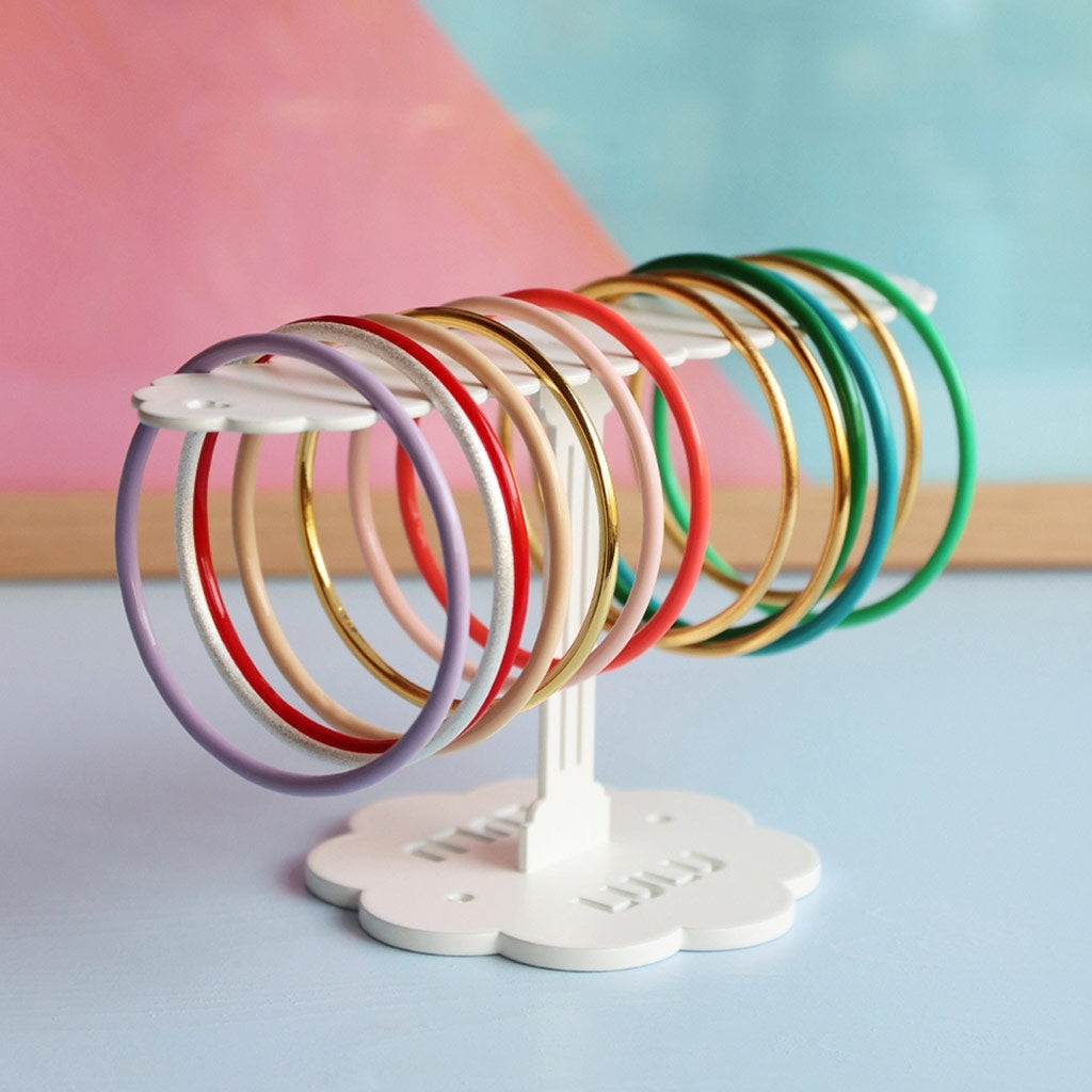 LULU Copenhagen Color Bangle Bracelets Gold plated
