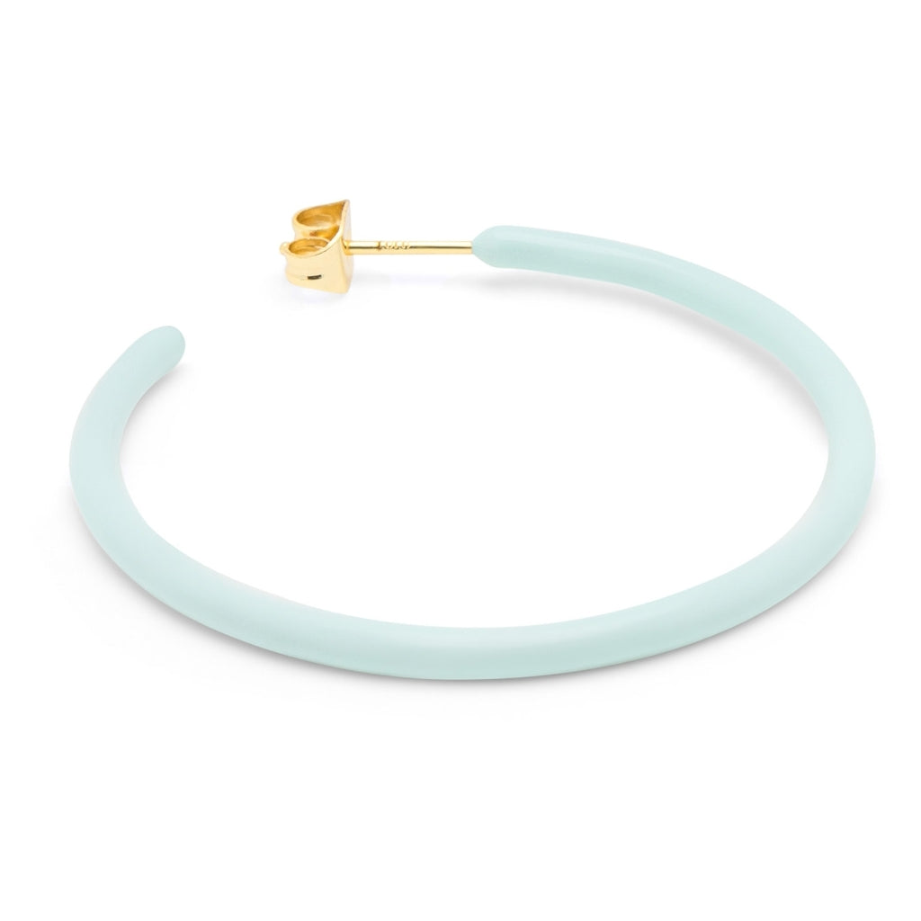 LULU Copenhagen Color Hoops Large Pair Hoops Mint