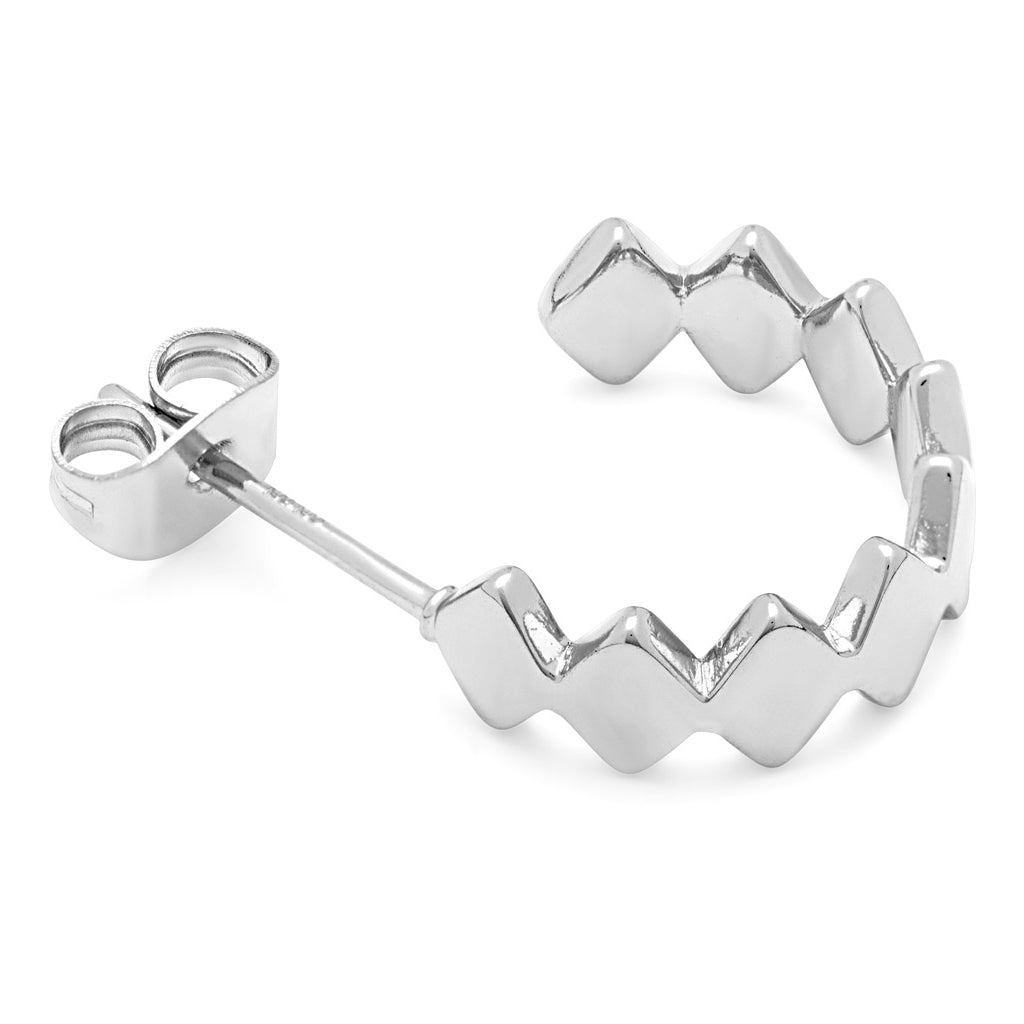 LULU Copenhagen Confetti Hoops Pair Silver plated Hoops Silver Plated