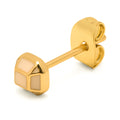 Diamond Small earring 1 pcs gold plated - Buttercream