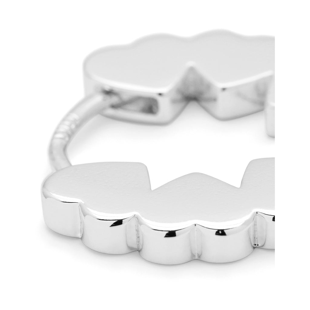 LULU Copenhagen Heart Hoops pair Hoops Silver Plated