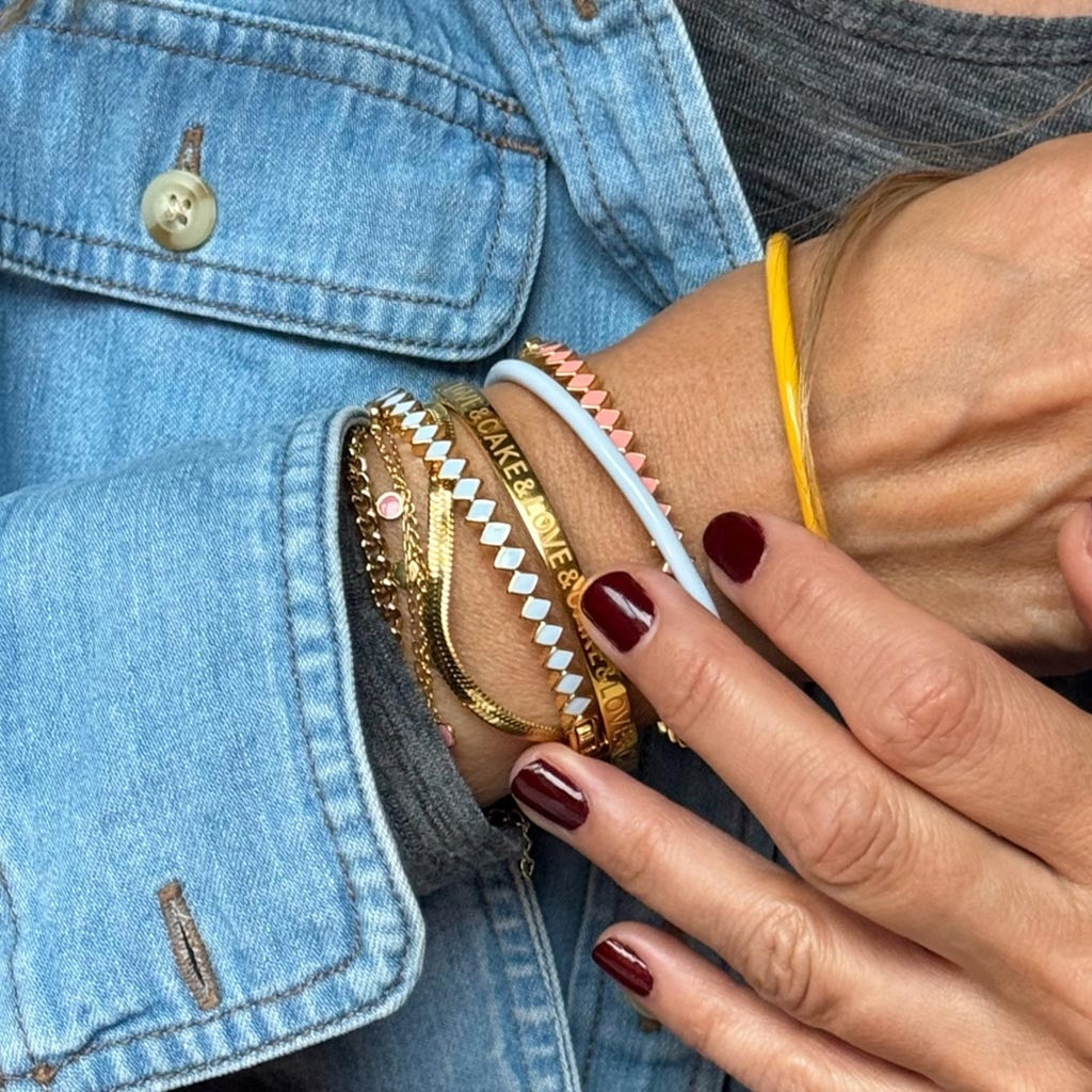 LULU Copenhagen Love & Cake Bangle - Silver Plated Bracelets Silver Plated