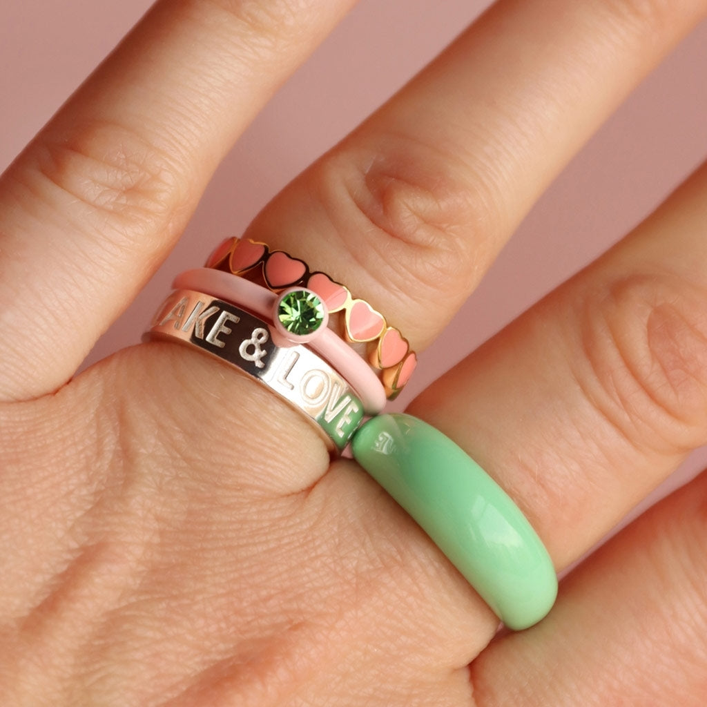 LULU Copenhagen Love & Cake Ring - silver Rings Silver