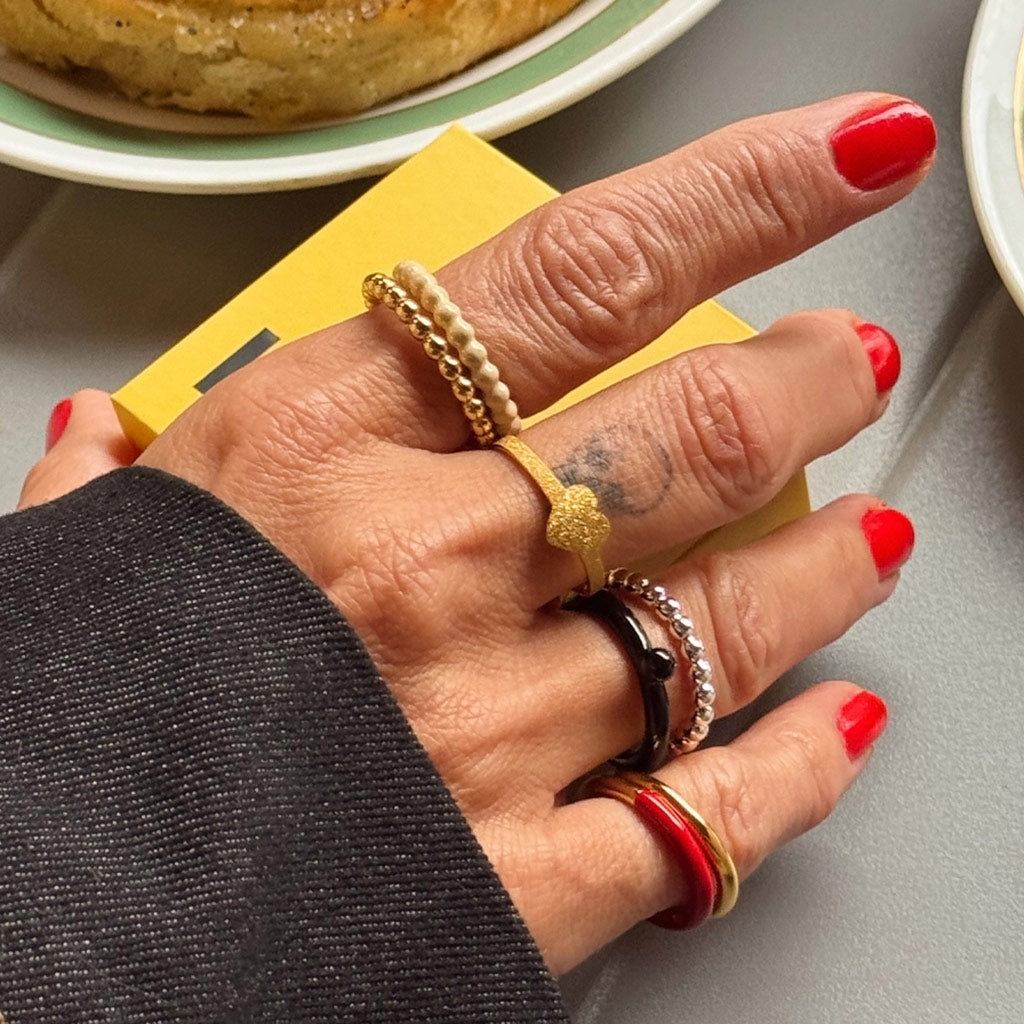 LULU Copenhagen Love Ring Rings Gold plated