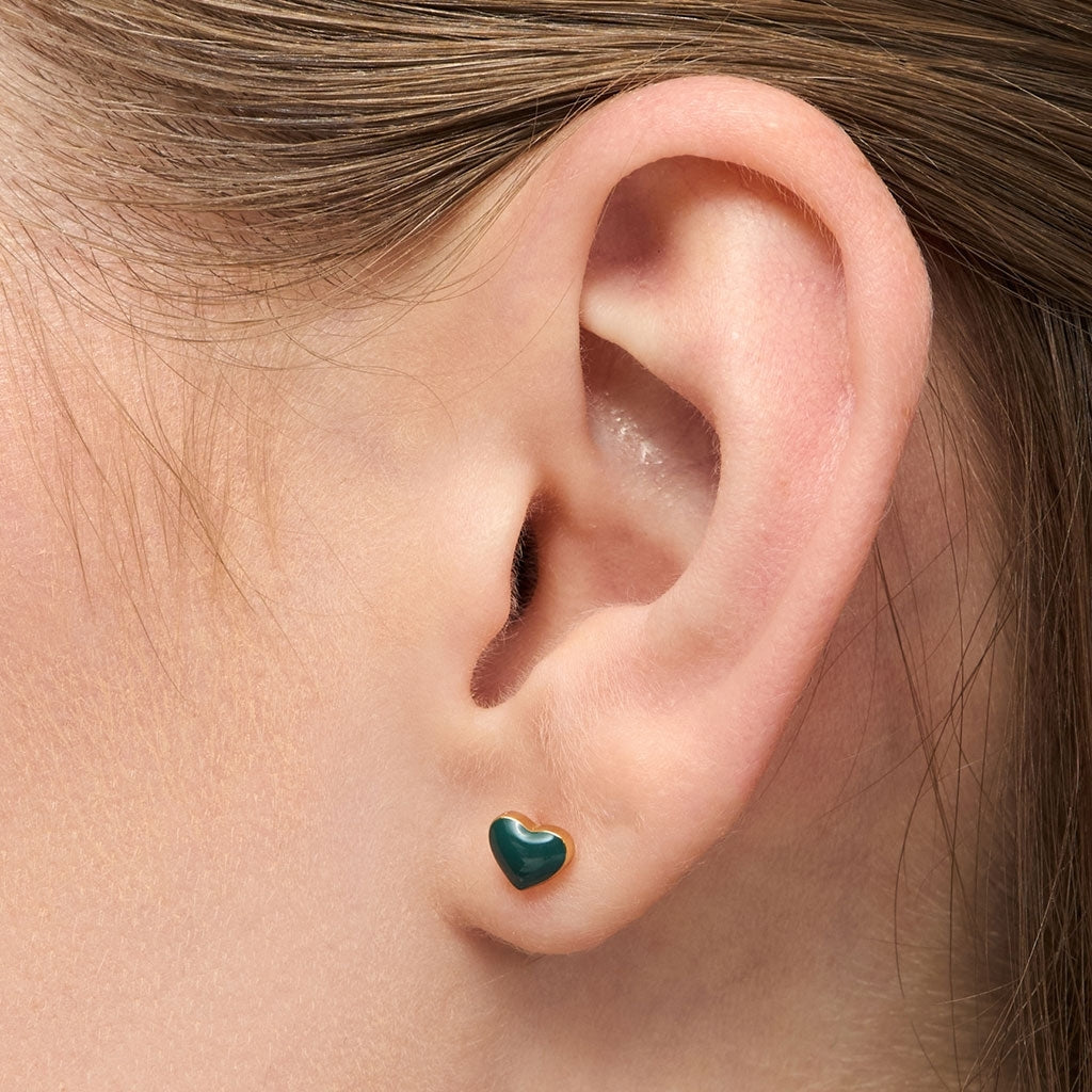 LULU Copenhagen Love U earring 1 pcs Ear stud, 1 pcs North Sea Green