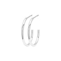 Non Hoops Medium pair - Silver Plated