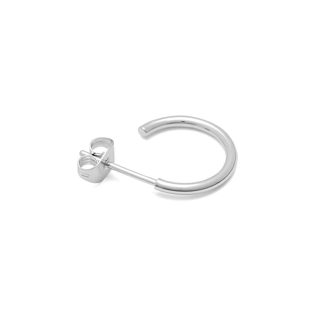 LULU Copenhagen Non Hoops Small pair Hoops Silver Plated
