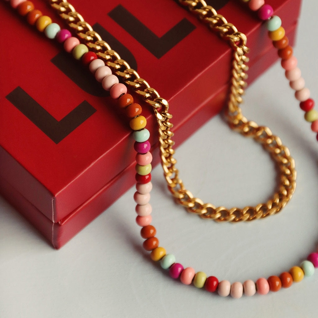 LULU Copenhagen Panzer Necklace gold plated Necklaces Gold plated