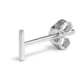 Pin earring 1 pcs - Silver