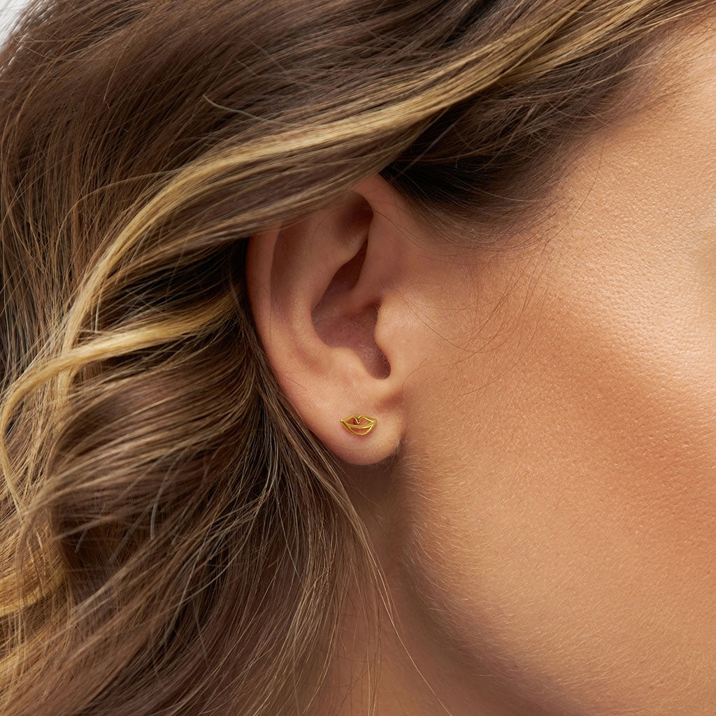 LULU Copenhagen Secret earring 1 pcs Ear stud, 1 pcs Gold plated