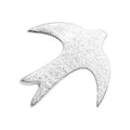 Swallow earring 1 pcs - Silver