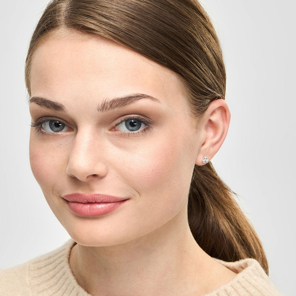 LULU Copenhagen Trio earring 1 pcs Ear stud, 1 pcs Silver Plated